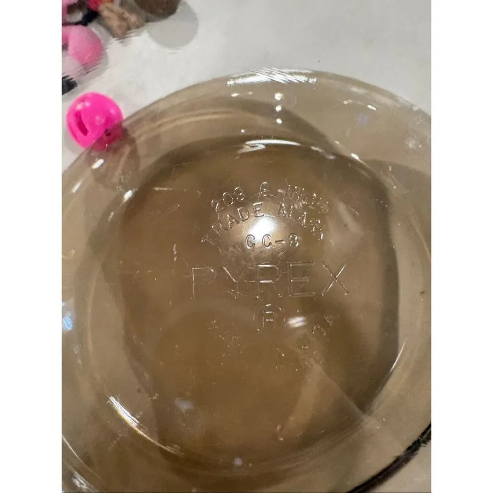 Vintage Pyrex Pie Plate, Pie Pan, 9”, Clear Glass